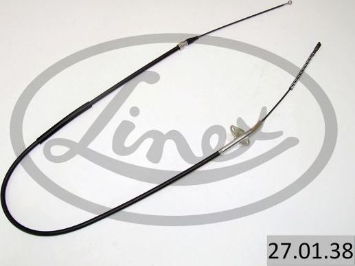 Трос ручника (тросик ручного тормоза) Linex передний левый для Mercedes-Benz T1 1982-1995. Артикул 27.01.38