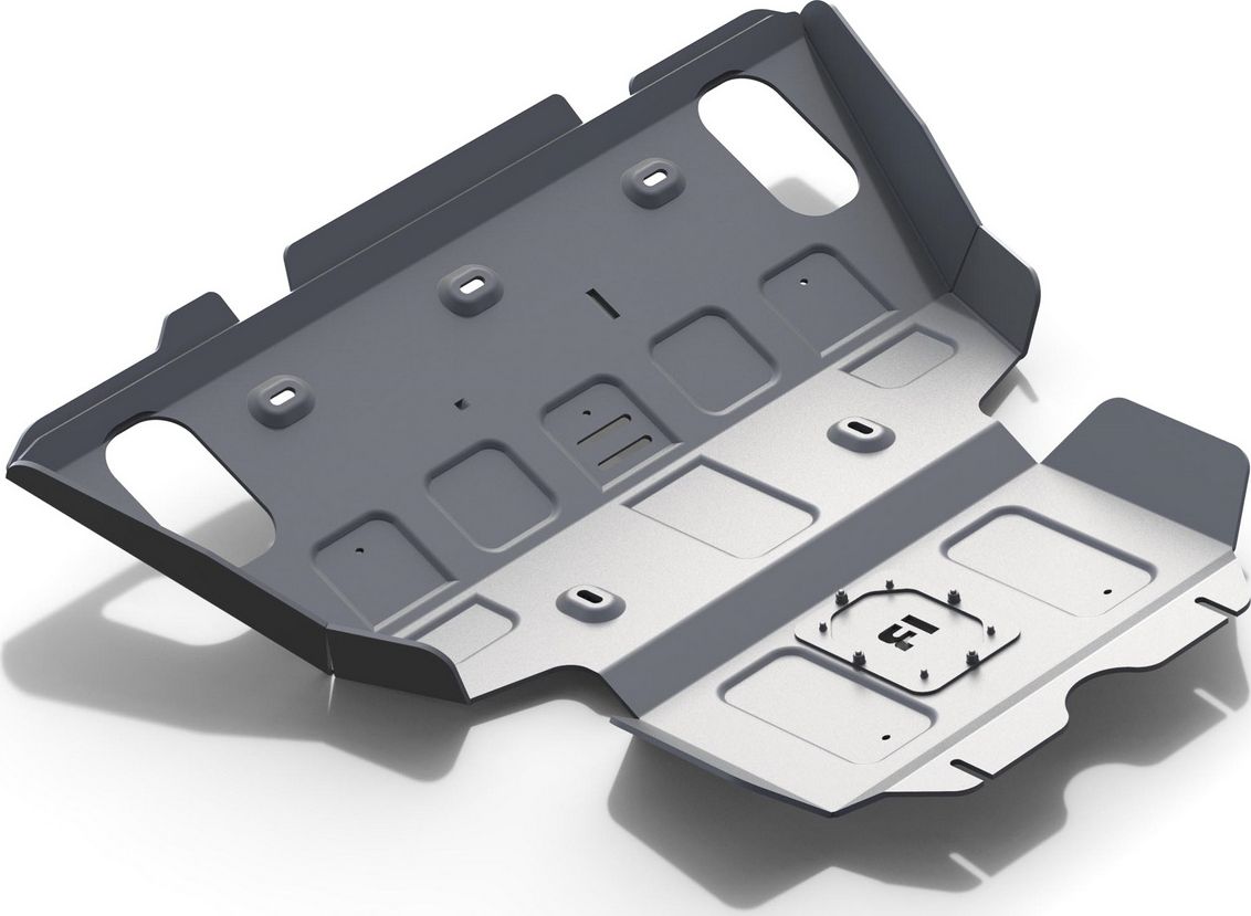 Защита алюминиевая Rival для радиатора и картера Toyota Hilux VII 2005-2015. Артикул 2333.5790.1.6