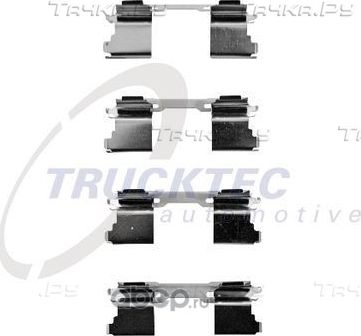 001 421 1191 КОМПЛЕКТ ПРУЖИН ТОРМОЗНЫХ КОЛОДОК. (Trucktec Automotive) Trucktec Automotive. Артикул 02.35.292