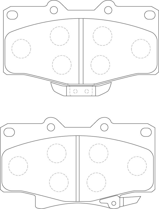 Тормозные колодки NiBK передние для Toyota 4Runner II 1993-1996. Артикул PN1351