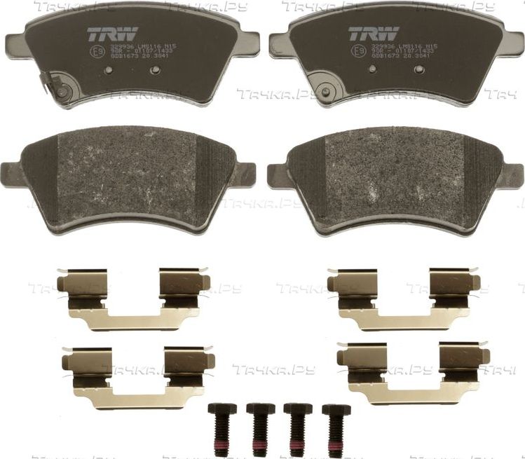 Тормозные колодки TRW COTEC передние для Suzuki SX4 I (Classic) 2006-2015. Артикул GDB1673