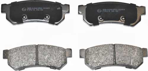 Тормозные колодки ASAM задние для Daewoo Gentra II 2013-2015. Артикул 99343