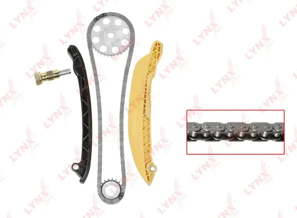 Комплект цепи ГРМ FORD Fiesta V 1.3 01> / Fusion 1.3 02> (Lynxauto). Артикул tk-0202