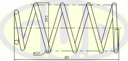 Пружина подвески G.U.D.. Артикул GCS027656