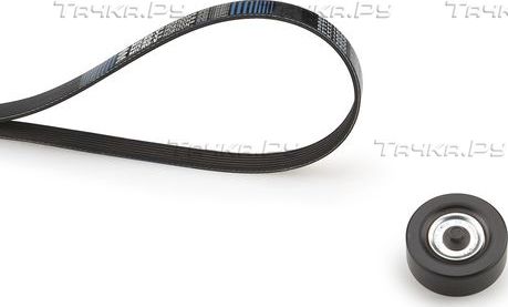 Приводной ремень поликлиновой с роликами (комплект) Gates Micro-V® Kit для Ford Focus I 2001-2005. Артикул K016PK1042SF
