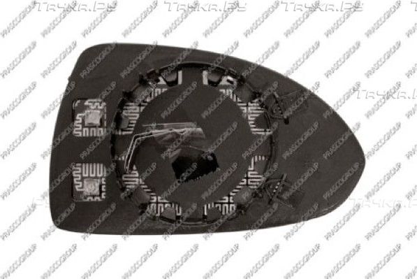 Зеркальное стекло бокового зеркала Prasco. Артикул OP0347534