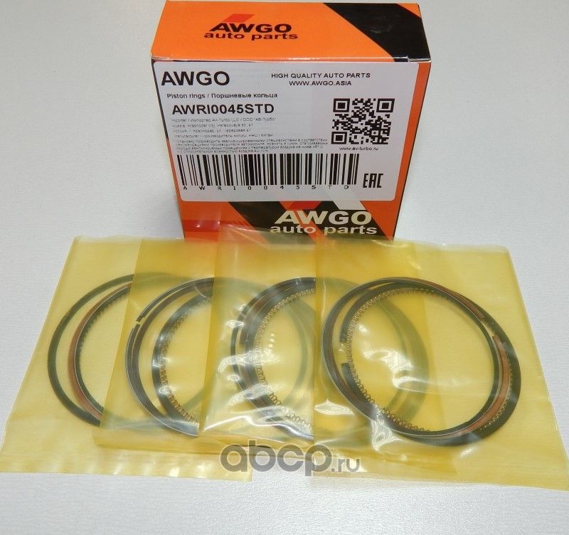 кольца комплект Mini coper 1,4/1,6 d77,00 1,2-1,5-2,0 STD 11/2005-> + PSA c4/308 (Awgo). Артикул AWRI0045STD