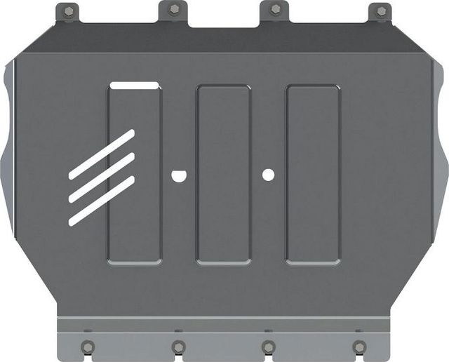 Защита алюминиевая Шериф (4 мм) для картера Mercedes-Benz GLC-Класс 2015-2022. Артикул 13.3245