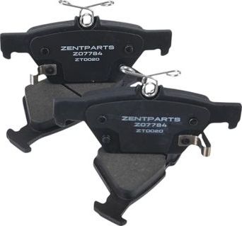 Тормозные колодки Zentparts. Артикул Z07784