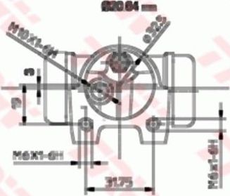 Тормозной цилиндр TRW (Чугун). Артикул BWF119