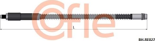 Тормозной шланг Cofle задний для Renault Clio II 2000-2013. Артикул 92.BH.RE027