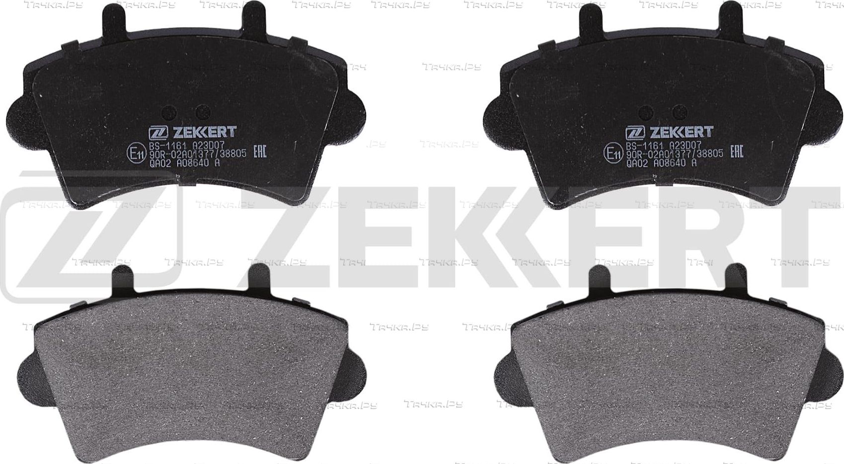 Тормозные колодки Zekkert передние для Nissan Interstar 2002-2026. Артикул BS-1161