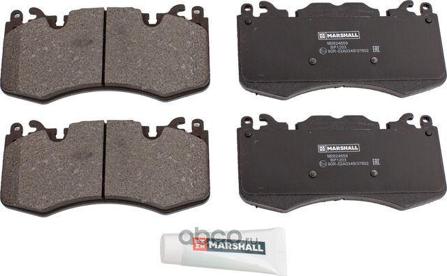 Колодки тормозные дисковые передние (Marshall). Артикул M2624659