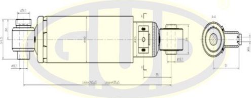 Амортизатор G.U.D.. Артикул GSA344500