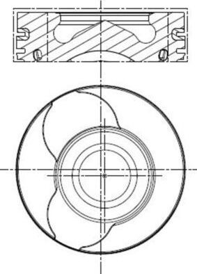 Поршень Mahle для Dacia Logan II 2007-2026. Артикул 022 01 12