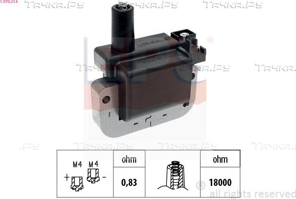 Катушка зажигания EPS Made in Italy - OE Equivalent для Rover 400 II (HH-R) 1995-2000. Артикул 1.970.214