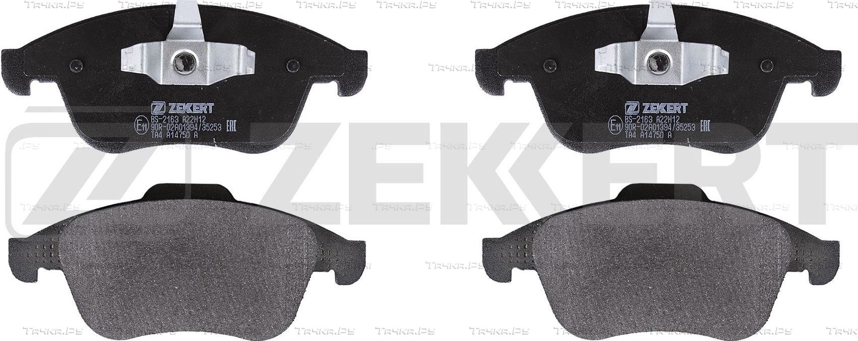 Тормозные колодки Zekkert передние для Renault Scenic III 2009-2016. Артикул BS-2163