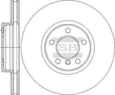 Тормозной диск Sangsin Hi-Q для BMW X3 I (E83) 2006-2011. Артикул SD5202