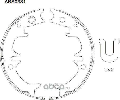 Колодки  торм. барабан (Allied Nippon). Артикул ABS0331