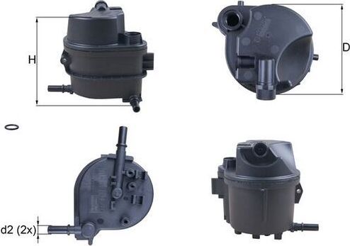 Топливный фильтр Mahle. Артикул KL 777D