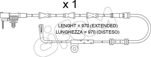 Датчик износа тормозных колодок  Metelli. Артикул SU.388