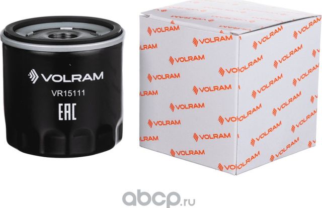 ФИЛЬТР МАСЛЯНЫЙ VW POLO 1.0-1.6 14-/PASSAT B8 1.4 15-/TIGUAN 1.4 TSI 15-18/1.5TS (Volram). Артикул VR15111