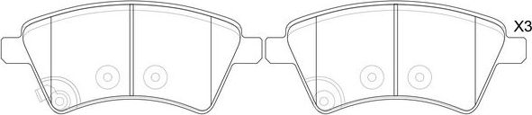 Тормозные колодки FIT. Артикул FP9211