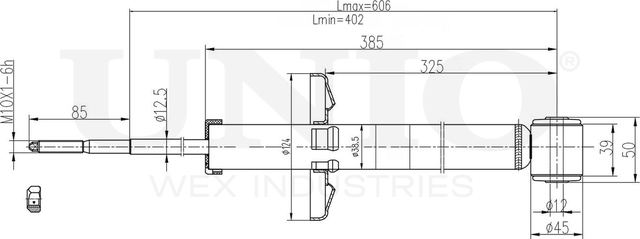 Амортизатор подвески (Unio). Артикул SAB-10417