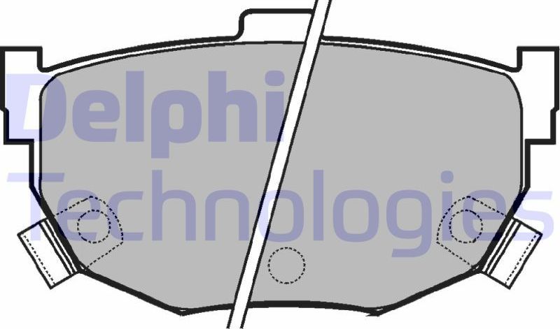Тормозные колодки Delphi (Low-Metallic). Артикул LP1073
