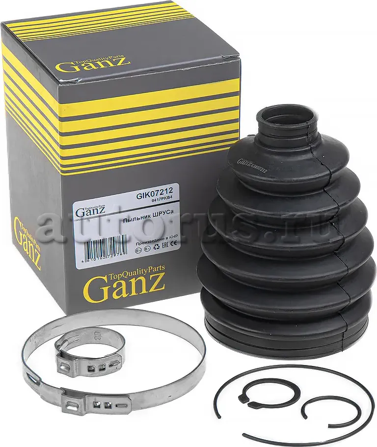 Пыльник ШРУСа наружнего (компл.) (Ganz) Ganz. Артикул GIK07212