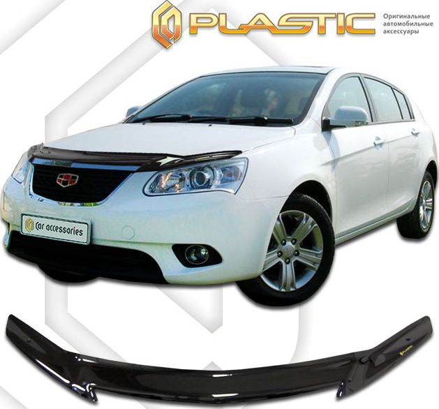 Дефлектор СА Пластик для капота (Classic черный) Geely Emgrand хэтчбек 2012-2026. Артикул 2010010109394
