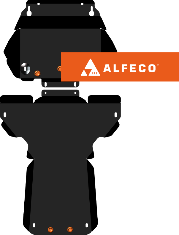 Защита Alfeco для картера и КПП Jaguar XF I 2007-2015. Артикул ALF.44.01