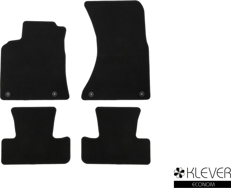 Коврики Klever Econom для салона Audi Q5 I АКПП 2008-2017. Артикул KLEVER01041501200k