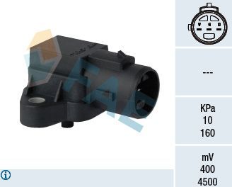 Датчик абсолютного давления (ДАД, MAP) FAE для Honda Logo 1999-2002. Артикул 15076