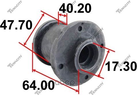 Сайлентблок рычага резиновый tenacity (1655) aammi1064 rear Tenacity. Артикул AAMMI1064