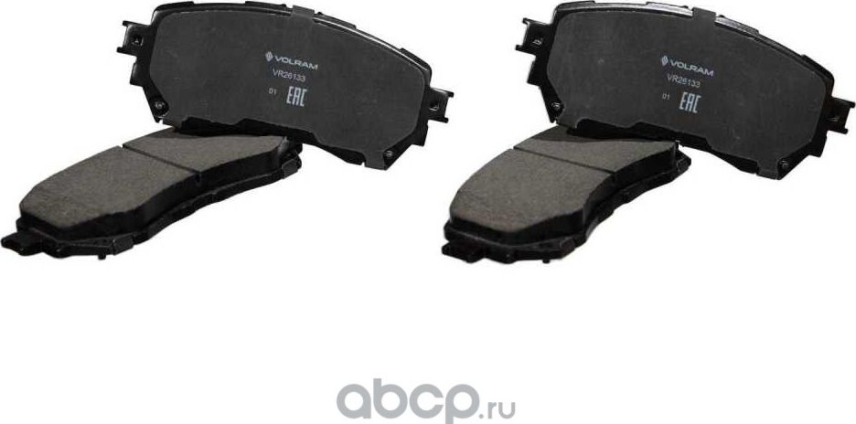 КОЛОДКИ ПЕРЕДНИЕ ДЛЯ А/М MAZDA 6 (12-) MITSUBISHI OUTLANDER III (12-) ДИСКОВЫЙ (Volram). Артикул VR26133