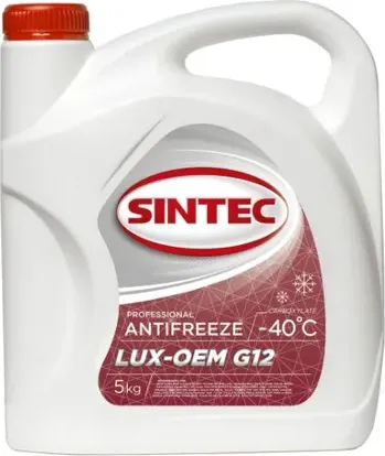 Антифриз LUX-OEM G12 -45С красный готовый 5кг (Sintec). Артикул 613503