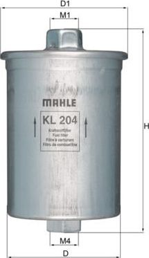 Топливный фильтр Mahle. Артикул KL 204