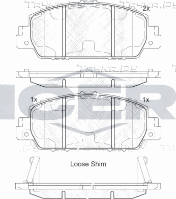 Тормозные колодки Icer передние для Honda HR-V II 2015-2026. Артикул 182153