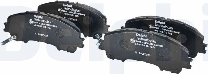 Тормозные колодки Delphi (Low-Metallic). Артикул LP3183