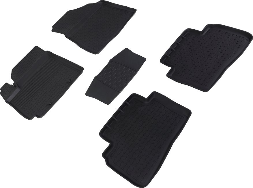 Коврики резиновые Seintex с высоким бортиком для салона Hyundai Creta II 2021-2026. Артикул 96543