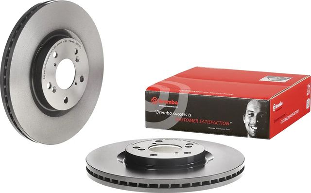 Тормозной диск Brembo PRIME LINE - UV Coated передний для Honda Pilot II 2008-2015. Артикул 09.E236.11