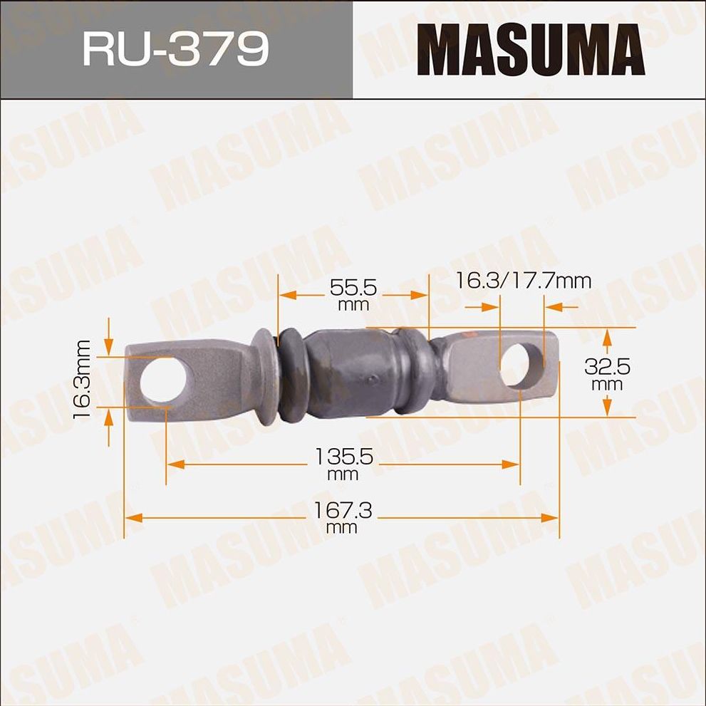 Сайлентблок переднего рычага подвески Masuma правый/левый нижний для Toyota Highlander II (U40) 2007-2014. Артикул RU-379