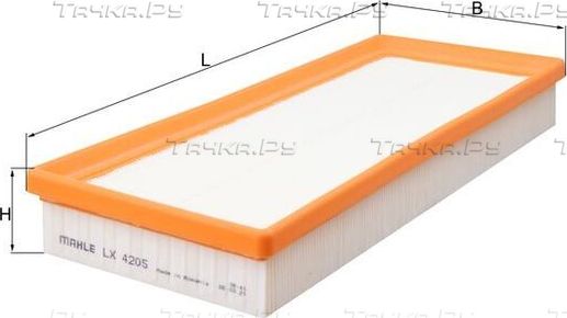 Воздушный фильтр Mahle-Knecht. Артикул LX 4205