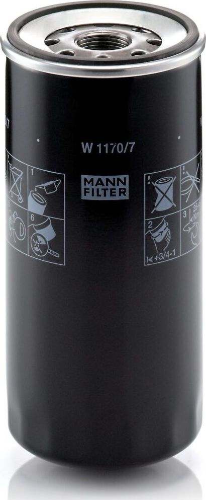 Масляный фильтр Mann-Filter. Артикул W 1170/7