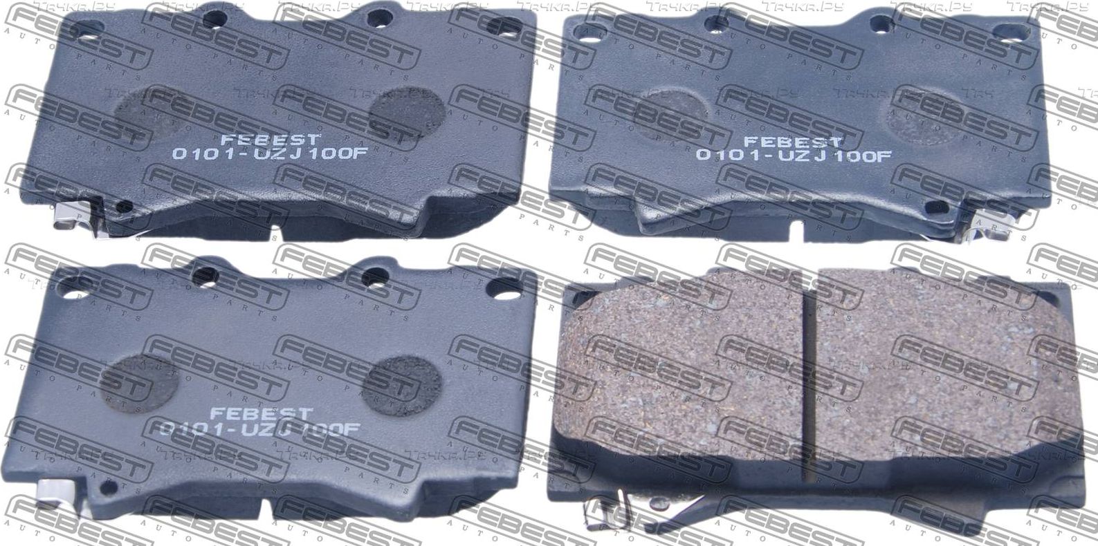 Тормозные колодки Febest передние для Lexus LX 470 1998-2008. Артикул 0101-UZJ100F