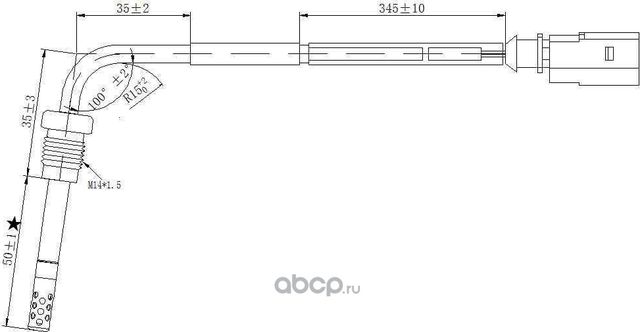 Датчик температуры выхлопных газов (Magtechnic). Артикул MAG0042OG