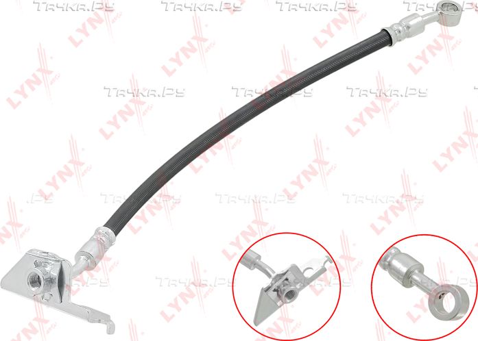 Тормозной шланг LYNXauto передний левый для Hyundai Santa Fe II 2006-2013. Артикул BL-4139