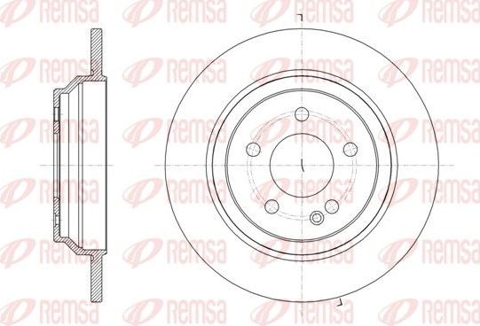 Тормозной диск Remsa. Артикул 61616.00