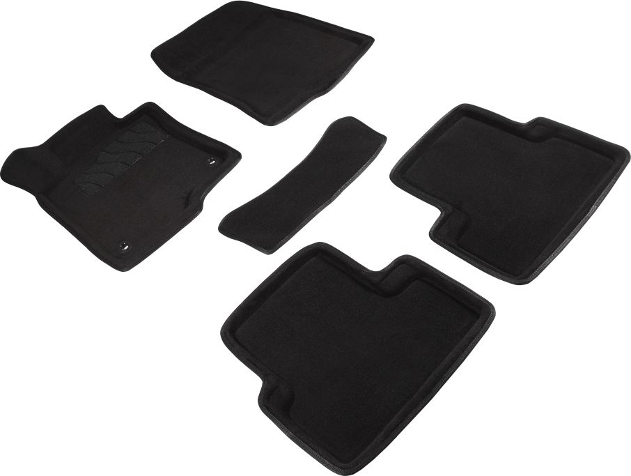 Коврики Seintex 3D ворсовые для салона Honda Accord VIII 2008-2012 Черные. Артикул 86294
